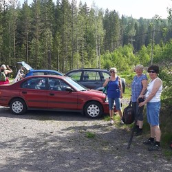 Parkering gamle Harestuastasjon