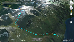 Frudalsbreen vinterrute nord