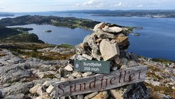 Sundfjellet nordvest - vardet høyde